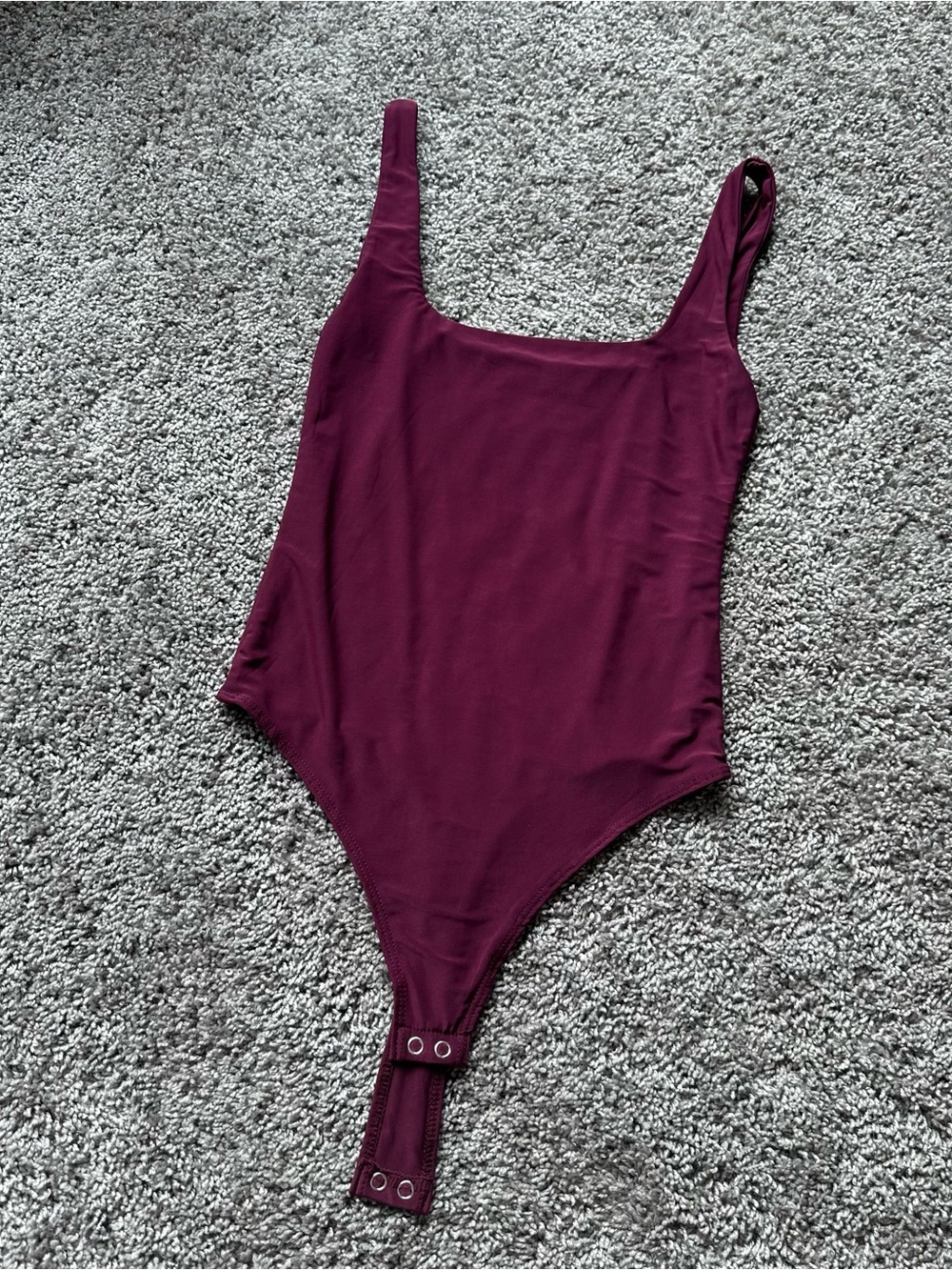 Plum Scoop Neck Bodysuit